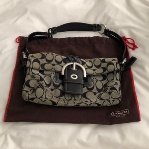 Black and Gray Coach Purse